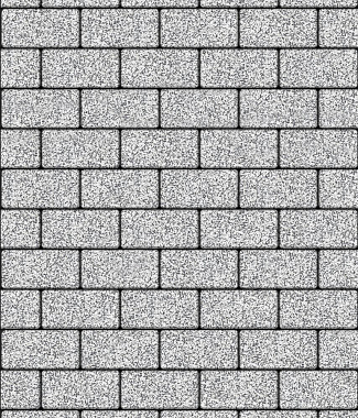 Тротуарная плитка ПРЯМОУГОЛЬНИК - Стоунмикс Белый с черным