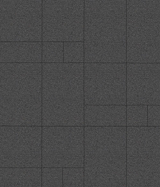 Тротуарная плитка Грандо - Стандарт Серый, комплект из 4 видов плит